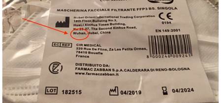 Clamoroso in farmacia. La mascherina contro il virus viene da Wuhan