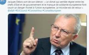 Delors lancia allarme: Ue senza solidariet corre pericolo mortale