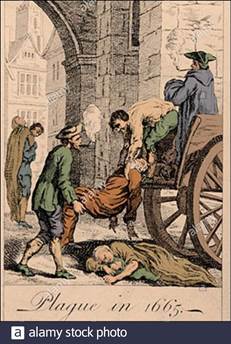 Risultato immagini per pestilenza del 1600 strade di Londra