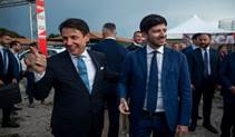 ROME, ITALY - SEPTEMBER 19: Italian Prime Minister Giuseppe Conte and Roberto Speranza take part in a...