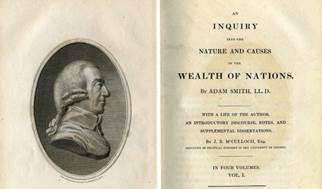 Risultati immagini per adam smith la ricchezza delle nazioni